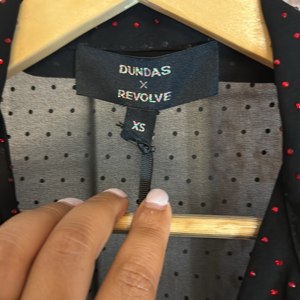 DUNDAS X REVOLVE DELIRIUM BODYSUIT In Black and Ruby Womens - Picture 9 of 9